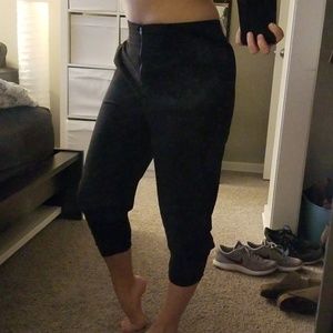 Black slouchy high waist pants